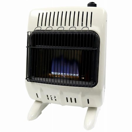 DENDESIGNS 20K Blue Flame Wall Heater with Thermostat, White DE2179042